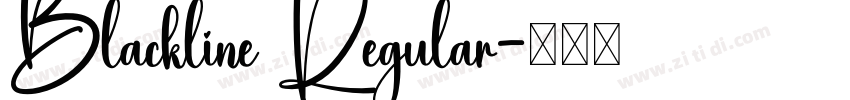 Blackline Regular字体转换